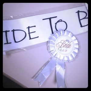 Bride to be sash and pin